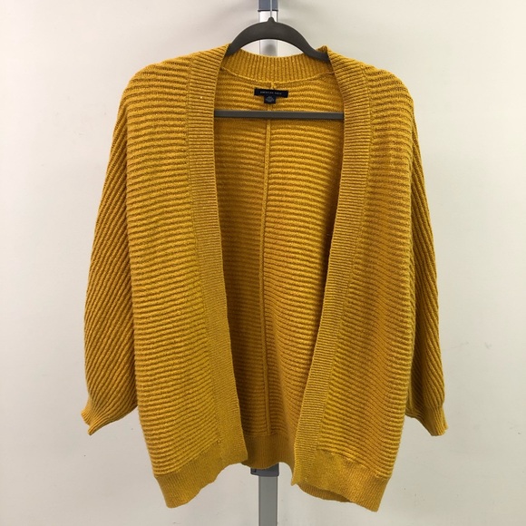 American Eagle Outfitters Sweaters - Mustard Yellow Chunky Knit Cardigan